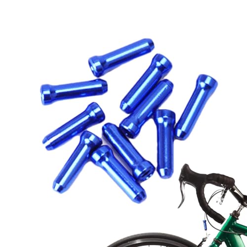 Onkujlpst 10 Stück Fahrradkabel-Endkappen – Fahrradkabel-Endkappen, Fahrradbremskabel-Endkappen, für Alu-Fahrradschalthebel, Fahrradbremskabel-Endkappen, Fahrradkabelenden von Onkujlpst