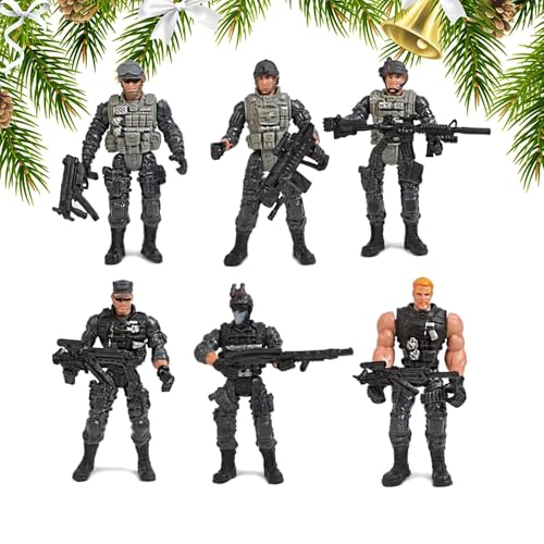 Onkujlpst Soldaten-Actionfiguren, Spielzeugsoldaten | Sammler-Soldaten-Figurenmodelle, 6 Stück - Pädagogische Kinderspielzeugsoldaten -Actionfiguren-Spielset für das Klassenzimmer von Onkujlpst