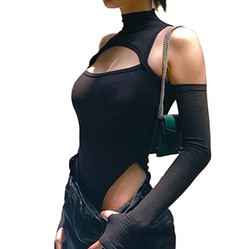 Onsoyours Bodys Damen Rippen Gestrickte Lange Hülse Krawatte Up Sexy Body Bandage Patchwork Bodycon Club Party Körper Frauen Outfit Hohe Taille top F Schwarz S Onsoyours Bodys Damen Rippen Gestrickte Lange Hülse Krawatte Up Sexy Body Bandage Patchwork Bodycon Club Party Körper Frauen Outfit Hohe Taille top F Schwarz S von Onsoyours