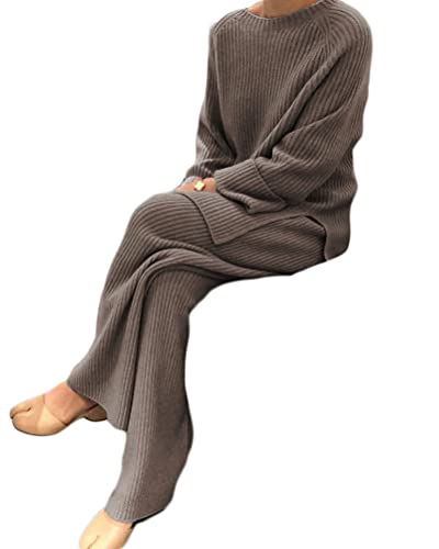 Onsoyours Damen Freizeitanzug Sportanzug 2 Stück Strickanzug Langarm Strickpullover und Jogginghose Zweiteilige Beiläufig Outfit Loungewear Set Kamel XL Onsoyours Damen Freizeitanzug Sportanzug 2 Stück Strickanzug Langarm Strickpullover und Jogginghose Zweiteilige Beiläufig Outfit Loungewear Set Kamel XL von Onsoyours