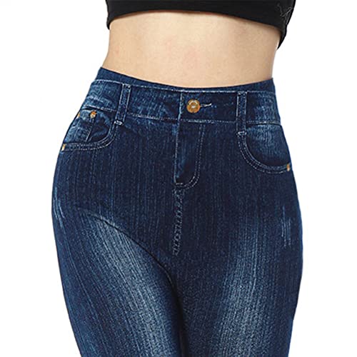 Onsoyours Damen Leggings Jeans-Look High Waist Jeggings Stretch Hose Bedruckte Yogahose Kompressions Fitnesshose für Gym Laufen Fitness B Blau XS Onsoyours Damen Leggings Jeans-Look High Waist Jeggings Stretch Hose Bedruckte Yogahose Kompressions Fitnesshose für Gym Laufen Fitness B Blau XS von Onsoyours