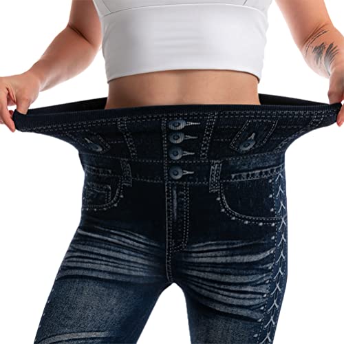 Onsoyours Damen Leggings Jeans-Look High Waist Jeggings Stretch Jeans Hose Blickdicht Einfarbig Yogahose Kompressions Fitnesshose für Gym Laufen Fitness C Dunkelblau S Onsoyours Damen Leggings Jeans-Look High Waist Jeggings Stretch Jeans Hose Blickdicht Einfarbig Yogahose Kompressions Fitnesshose für Gym Laufen Fitness C Dunkelblau S von Onsoyours