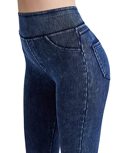Onsoyours Damen Leggings Jeans-Look High Waist Jeggings Stretch Jeans Hose Blickdicht Einfarbig Yogahose Kompressions Fitnesshose für Gym Laufen Fitness G Dunkelblau XS Onsoyours Damen Leggings Jeans-Look High Waist Jeggings Stretch Jeans Hose Blickdicht Einfarbig Yogahose Kompressions Fitnesshose für Gym Laufen Fitness G Dunkelblau XS von Onsoyours