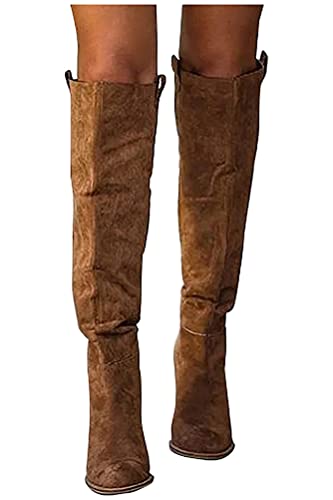 Onsoyours Damen Mode Overknee Stiefel Warme Elegante Seite Zipper Herbst Winter Langschaft Boots mit Blockabsatz B Braun 37 EU Onsoyours Damen Mode Overknee Stiefel Warme Elegante Seite Zipper Herbst Winter Langschaft Boots mit Blockabsatz B Braun 37 EU von Onsoyours