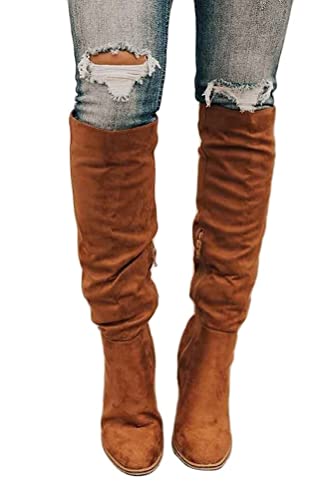 Onsoyours Damen Overknee Stiefel Lässige Warme Gefüttert Winter Langschaft Boots Reitstiefel Niedrige Lange Stiefel mit Absatz Beiläufige Winterschuhe Reißverschluss Schuhe A Braun 38 EU Onsoyours Damen Overknee Stiefel Lässige Warme Gefüttert Winter Langschaft Boots Reitstiefel Niedrige Lange Stiefel mit Absatz Beiläufige Winterschuhe Reißverschluss Schuhe A Braun 38 EU von Onsoyours