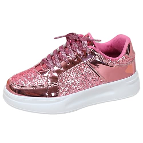Onsoyours Damen Pailletten Sneakers Glitzer Low Plateau Walkingschuhe Freizeitschuhe Schnürer Sportschuhe Glänzende Atmungsaktiv Strass Glitzer Turnschuhe Laufschuhe A Rosa 45 EU Onsoyours Damen Pailletten Sneakers Glitzer Low Plateau Walkingschuhe Freizeitschuhe Schnürer Sportschuhe Glänzende Atmungsaktiv Strass Glitzer Turnschuhe Laufschuhe A Rosa 45 EU von Onsoyours