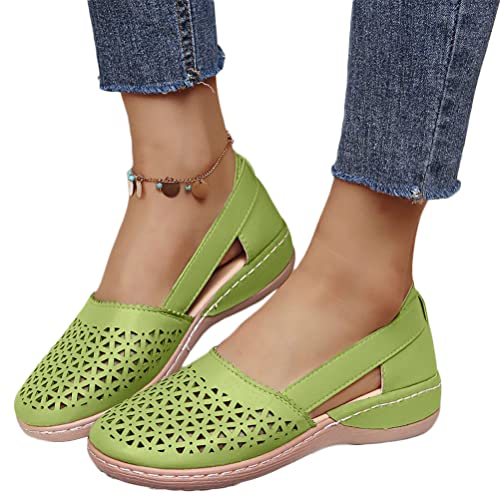 Onsoyours Damen Schuhe Bootsschuhe Vintage Weiches Leder Halbschuhe Sommer rutschfest Loafers Damen Mokassins Casual Slipper Flache Lauflernschuhe Bootsschuhe A Grün 41 EU Onsoyours Damen Schuhe Bootsschuhe Vintage Weiches Leder Halbschuhe Sommer rutschfest Loafers Damen Mokassins Casual Slipper Flache Lauflernschuhe Bootsschuhe A Grün 41 EU von Onsoyours