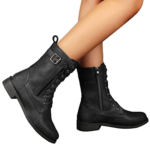 Onsoyours Damen Stiefeletten Elegante Ankle Boots Schnürstiefel Seite Zipper Schuhe Freizeit Mode Frauen Stiefel Winterstiefel mit Blockabsatz B Schwarz 41 EU Onsoyours Damen Stiefeletten Elegante Ankle Boots Schnürstiefel Seite Zipper Schuhe Freizeit Mode Frauen Stiefel Winterstiefel mit Blockabsatz B Schwarz 41 EU von Onsoyours
