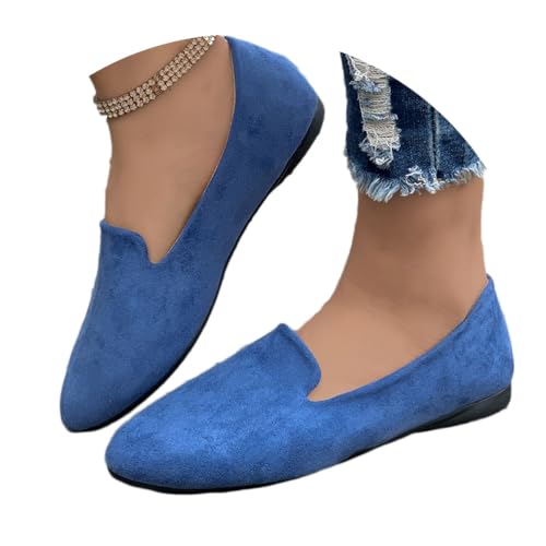 Onsoyours Damen Wildleder Bonbonfarbene Mokassins Loafers Flache Lässige Schuhe Freizeitschuhe Slip-on Spitze Zehe Wanderschuhe Bequeme Halbschuhe Atmungsaktiv Slipper A Blau 40 EU Onsoyours Damen Wildleder Bonbonfarbene Mokassins Loafers Flache Lässige Schuhe Freizeitschuhe Slip-on Spitze Zehe Wanderschuhe Bequeme Halbschuhe Atmungsaktiv Slipper A Blau 40 EU von Onsoyours