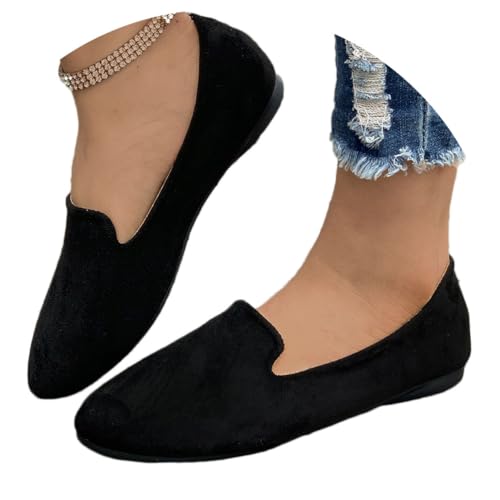 Onsoyours Damen Wildleder Bonbonfarbene Mokassins Loafers Flache Lässige Schuhe Freizeitschuhe Slip-on Spitze Zehe Wanderschuhe Bequeme Halbschuhe Atmungsaktiv Slipper A Schwarz 41 EU Onsoyours Damen Wildleder Bonbonfarbene Mokassins Loafers Flache Lässige Schuhe Freizeitschuhe Slip-on Spitze Zehe Wanderschuhe Bequeme Halbschuhe Atmungsaktiv Slipper A Schwarz 41 EU von Onsoyours