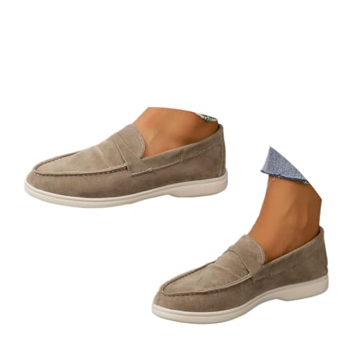 Onsoyours Damen Wildleder Loafers Flache Lässige Schuhe Freizeitschuhe Slip on Round Toe Wanderschuhe Bequeme Halbschuhe Sommer Bootsschuhe Atmungsaktiv Mokassins Slippers B Kamel 38 EU Onsoyours Damen Wildleder Loafers Flache Lässige Schuhe Freizeitschuhe Slip on Round Toe Wanderschuhe Bequeme Halbschuhe Sommer Bootsschuhe Atmungsaktiv Mokassins Slippers B Kamel 38 EU von Onsoyours