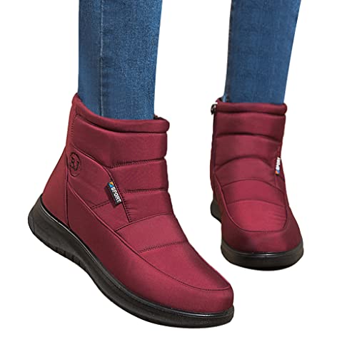 Onsoyours Damen Winterstiefel Schneestiefel Flache Warme Boots Winter Stiefeletten Schuhe Arbeitsschuhe Winterboots Kurzschaft Stiefel Flach rutschfeste Wanderschuhe E Weinrot 42 EU Onsoyours Damen Winterstiefel Schneestiefel Flache Warme Boots Winter Stiefeletten Schuhe Arbeitsschuhe Winterboots Kurzschaft Stiefel Flach rutschfeste Wanderschuhe E Weinrot 42 EU von Onsoyours