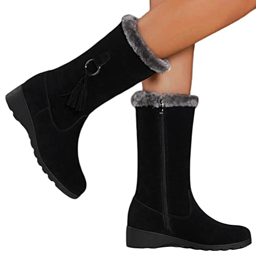 Onsoyours Damen Winterstiefel Warm gefütterte Winterschuhe Schneestiefel Herbst Winter Wildleder Schlupfstiefel Halbschaft Stiefel Boots Outdoor Schuhe B Schwarz 36 EU Onsoyours Damen Winterstiefel Warm gefütterte Winterschuhe Schneestiefel Herbst Winter Wildleder Schlupfstiefel Halbschaft Stiefel Boots Outdoor Schuhe B Schwarz 36 EU von Onsoyours