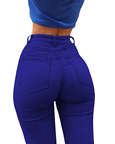 Onsoyours Jeans Damen Vintage Lässige Denim Strecken Schlank Hochbund Knopfleiste Jeanshose Röhrenjeans Frauen Hose Boyfriend Jeans Zerrissene Destroyed Jeans F Dunkelblau S Onsoyours Jeans Damen Vintage Lässige Denim Strecken Schlank Hochbund Knopfleiste Jeanshose Röhrenjeans Frauen Hose Boyfriend Jeans Zerrissene Destroyed Jeans F Dunkelblau S von Onsoyours