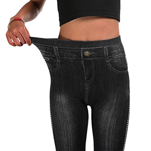 Onsoyours Leggings Damen Skinny Jeans High Waist Jogginghose Denim Stretch Hose mit Taschen Pants Fitnesshose Yogahose Streetwear B Schwarz L Onsoyours Leggings Damen Skinny Jeans High Waist Jogginghose Denim Stretch Hose mit Taschen Pants Fitnesshose Yogahose Streetwear B Schwarz L von Onsoyours