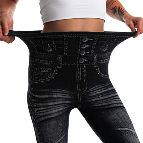 Onsoyours Leggings Damen Skinny Jeans High Waist Jogginghose Denim Stretch Hose mit Taschen Pants Fitnesshose Yogahose Streetwear C Schwarz L Onsoyours Leggings Damen Skinny Jeans High Waist Jogginghose Denim Stretch Hose mit Taschen Pants Fitnesshose Yogahose Streetwear C Schwarz L von Onsoyours