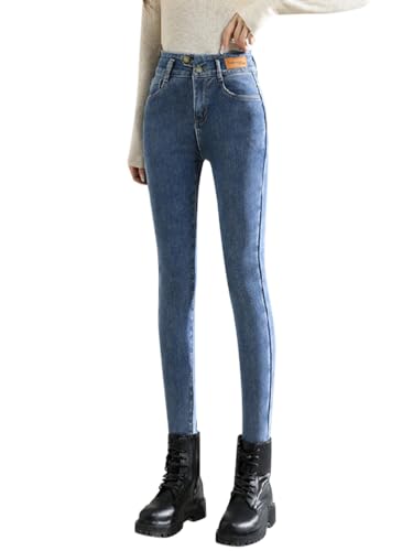 Onsoyours Thermo Jeans Damen Fleece Gefütterte Thermojeans Skinny Jeans High Waist Leggings Denim Hose Winter Warm Dicke Strumpfhose Pants Streetwear B Blau M Onsoyours Thermo Jeans Damen Fleece Gefütterte Thermojeans Skinny Jeans High Waist Leggings Denim Hose Winter Warm Dicke Strumpfhose Pants Streetwear B Blau M von Onsoyours