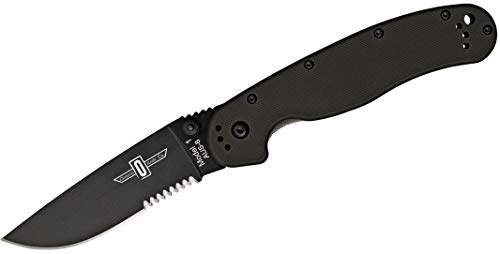Ontario Rat Folder, Black Blade, Combo von Ontario Knife Company