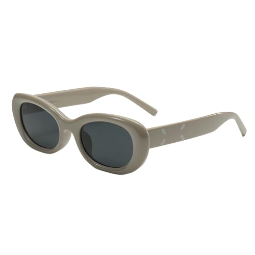 OonMan Cat Eye Sonnenbrille für Herren, oval, vielseitig, modisch, Retro-Sonnenblende, 02 von OonMan