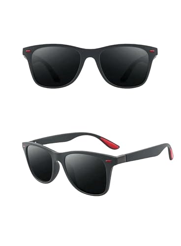 OonMan Klassische polarisierte Sonnenbrille für Herren, quadratisch, Schutzbrille, C5 von OonMan