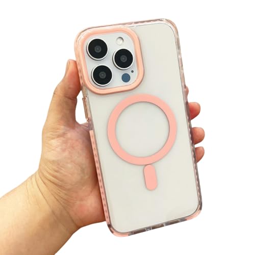 OonMan Magnetische Handyhülle, geeignet für iPhone 12Pro Max, mit Umhängeband, Rosa von OonMan