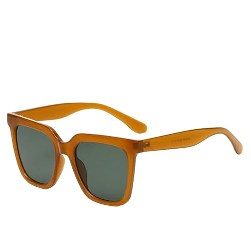 OonMan Sonnenbrille für Damen, rechteckig, farbige quadratische Brille, C1-Quadrat von OonMan