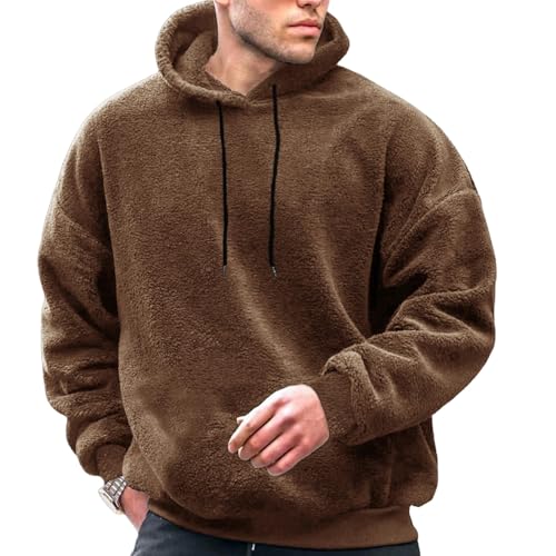 OonMan Superdry Hoodie Herren Herbst und Winter Große Größe Kapuzenpullover Herren Pullover Coral Fleece Jacke von OonMan