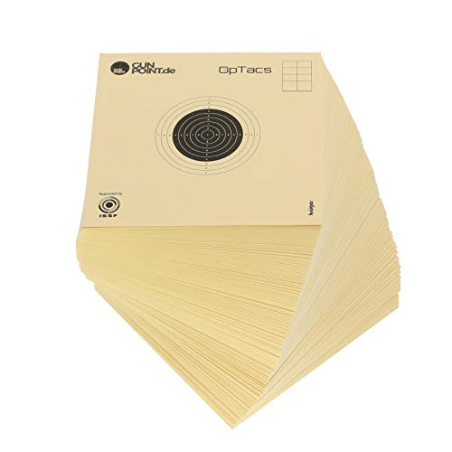 OpTacs - Luftgewehrscheibe 10 x 10 cm - Zielscheibe Luftgewehr Luftpistole Schießscheibe für Training und Wettkampf - 1000er Pack OpTacs - Luftgewehrscheibe 10 x 10 cm - Zielscheibe Luftgewehr Luftpistole Schießscheibe für Training und Wettkampf - 1000er Pack von OpTacs