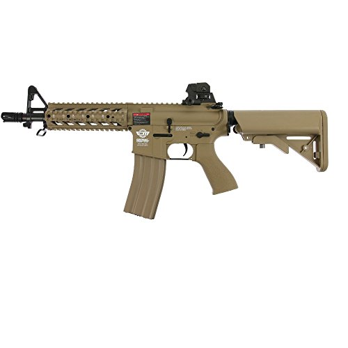 OpTacs Softair - G&G Armament AEG M4 CM16 Raider Airsoft Gewehr - ab 14, unter 0,5 Joule Desert 6mm BB Semi- und Vollauto von OpTacs