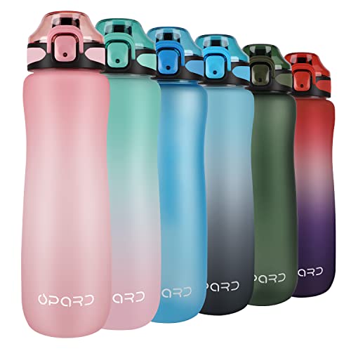 Opard 1L Trinkflasche Sport mit motivierender Zeitmarkierung und auslaufsicherem Klappdeckel, BPA-frei, wiederverwendbar, Tritan für Fitnessstudio und Outdoor (Pink) Opard 1L Trinkflasche Sport mit motivierender Zeitmarkierung und auslaufsicherem Klappdeckel, BPA-frei, wiederverwendbar, Tritan für Fitnessstudio und Outdoor (Pink) von Opard