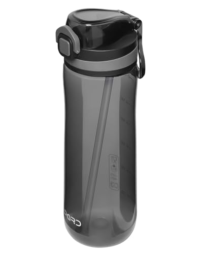 Opard Peak 700 ml/1000 ml Trinkflasche mit Strohhalm, BPA-frei, Auslaufsichere Flasche mit Klappdeckel Opard Peak 700 ml/1000 ml Trinkflasche mit Strohhalm, BPA-frei, Auslaufsichere Flasche mit Klappdeckel von Opard