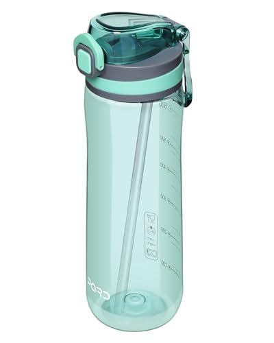 Opard Peak 700 ml/1000 ml Trinkflasche mit Strohhalm, BPA-frei, Auslaufsichere Flasche mit Klappdeckel Opard Peak 700 ml/1000 ml Trinkflasche mit Strohhalm, BPA-frei, Auslaufsichere Flasche mit Klappdeckel von Opard