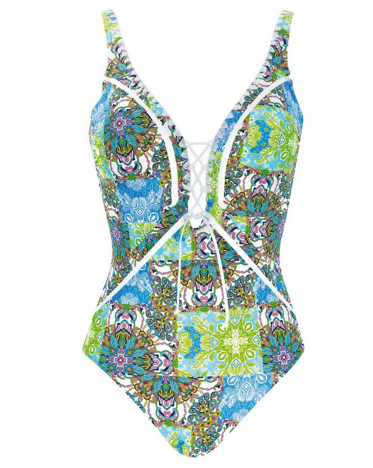 Opera Badeanzug Swim & Beachwear Paisley Green Badeanzug mit Softcups und Vollfütterung von Opera