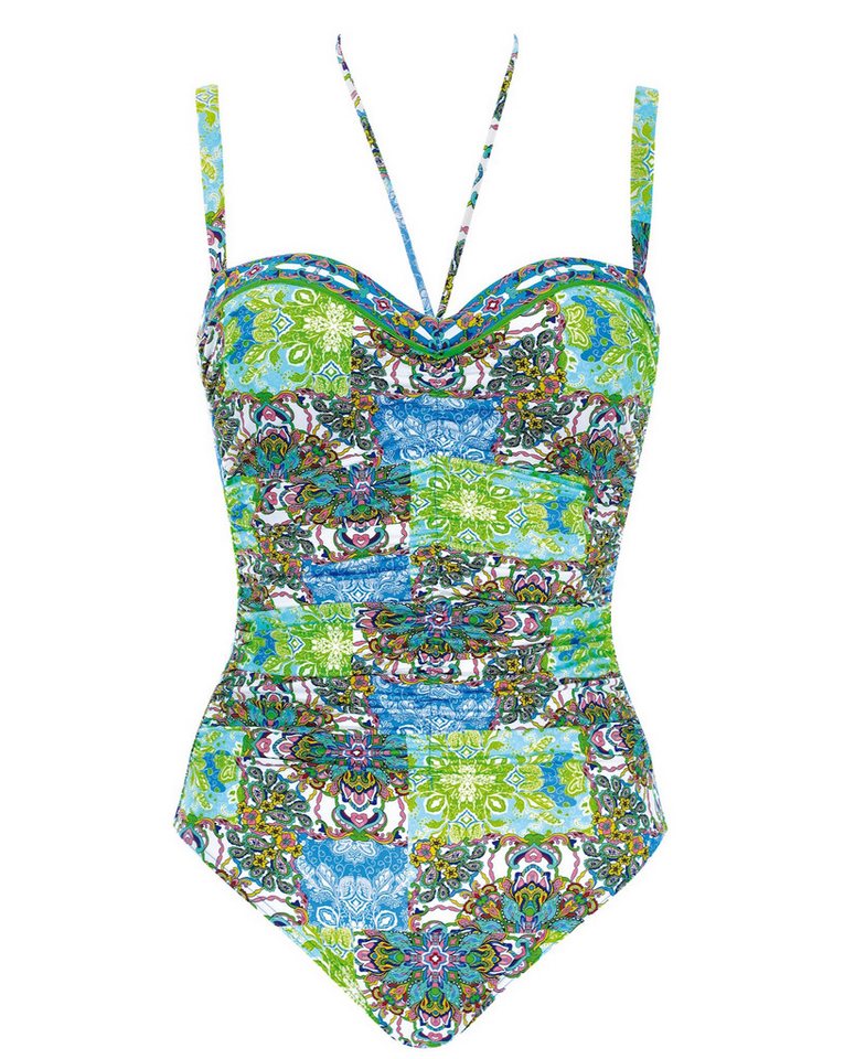 Opera Badeanzug Swim & Beachwear Paisley Green Bandeau Bügel-Badeanzug mit Softcups Opera Badeanzug Swim & Beachwear Paisley Green Bandeau Bügel-Badeanzug mit Softcups von Opera