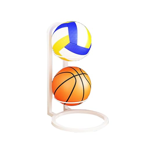 Ball-Aufbewahrungsregal – Basketball-Ständer, Gusseisen-Volleyball-Präsentationsständer, multifunktionaler Ball-Organizer, Ball-Organizer für Schlafzimmer von Opilroyn