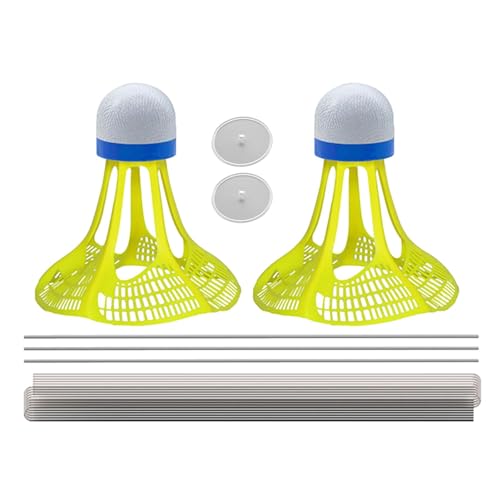 Elastisches Badminton-Trainer-Set – Badminton-Trainingsgerät | Leuchtbälle für das persönliche Badminton-Training, Rebounder mit hochelastischen Seilen von Opilroyn