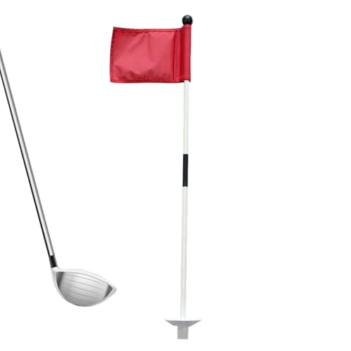 Hinterhof-Golfflagge – Pole Golf Green Flagstick, Golf Hole Cup | Abnehmbare Golf-Grün-Fahnenmast-Kombination, Übungs-Grün-Fahnenmast-Set, Golfzubehör, grüne Fahnenmast-Flagge zum Spielen und Unterhal von Opilroyn