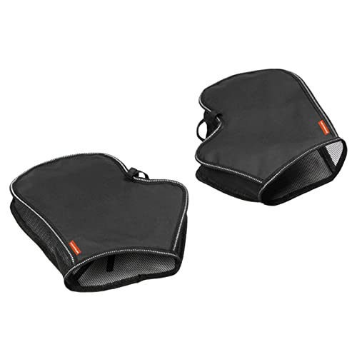 Opilroyn 1/2 Motorrad-Lenker-Muffs – Sonnenschutzhandschuhe, Oxford-Motorrad-Muffs mit reflektierendem Streifen, sicheres Design, 27,5 x 24 x 7 cm, Größe Fahrrad-Lenkerhandschuhe zum Schutz für Herren von Opilroyn