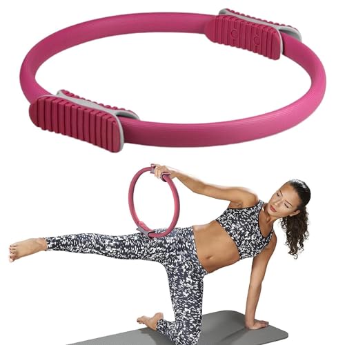 Opilroyn Yoga-Fitnessring – Bein-Yoga-Ring, rund, Pilates, leichter Oberschenkel-Trainer, Oberschenkel-Training, Brust, Ganzkörper-Trainingswerkzeug, Doppelgriff-Übung, für Yoga von Opilroyn