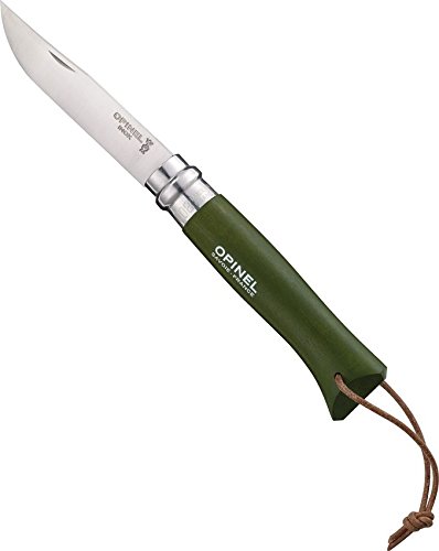 Herbertz Jul. C GmbH Opinel 8 mit Lederriehm. Khaki - - von Opinel