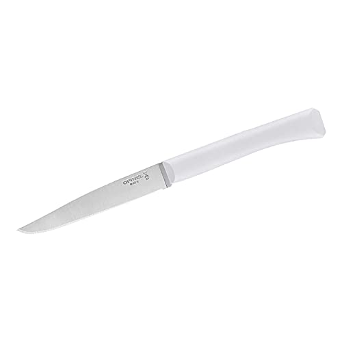 Opinel Bon Appetit+ Tafelmesser - Sandvik Stahl 12C27 - rostfrei - Mikrozahnung - hellgrauer Polymergriff Opinel Bon Appetit+ Tafelmesser - Sandvik Stahl 12C27 - rostfrei - Mikrozahnung - hellgrauer Polymergriff von OPINEL