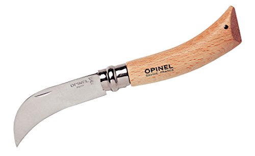 Opinel 113140 rostfrei, Buchenholz-Griff, Heftlänge 11 cm, Edelstahl/Braun von Opinel