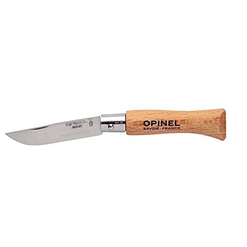 Opinel INOX Messer Erwachsene, Natur, N° 4, Hartholz Braun von Opinel