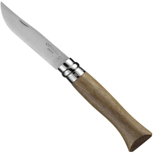 Opinel Inox Lux Walnut Messer, Braun, 7 cm von Opinel