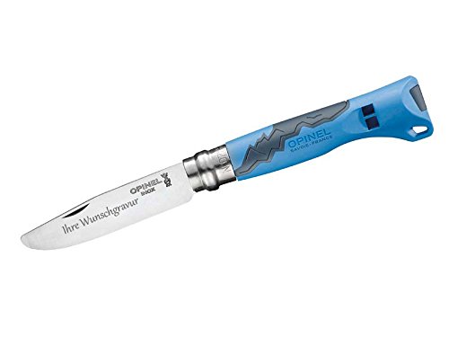 OPINEL Kindermesser Outdoor Junior blau mit persönlicher Gravur auf der Klinge OPINEL Kindermesser Outdoor Junior blau mit persönlicher Gravur auf der Klinge von OPINEL
