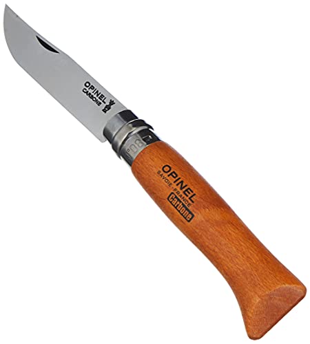 Opinel 113080 Carbon Erwachsene Messer-Größe 8-Nicht rostfrei, Natur, N° 08, Hartholz Braun Opinel 113080 Carbon Erwachsene Messer-Größe 8-Nicht rostfrei, Natur, N° 08, Hartholz Braun von OPINEL