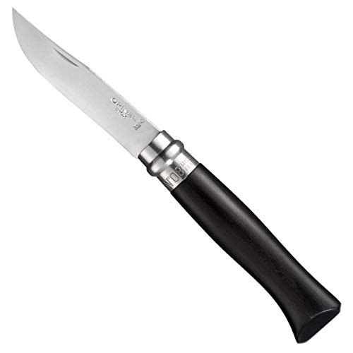 Opinel Messer Me. Nr.8 Ebenholz Länge geöffnet: 19.5 cm, schwarz, M von Opinel