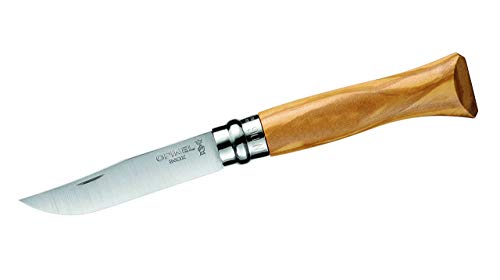 Opinel Nr. 6 Olivenholzgriff, rostfrei - Klingenlänge 7,2 cm von Opinel