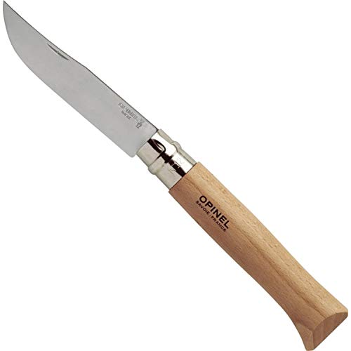 Opinel O001084 Taschenmesser, beige, 12 cm, Hartholz Braun von Opinel