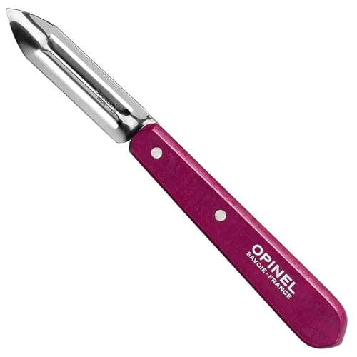 Opinel Schälmesser No. 115, rostfreier Sandvik-Stahl, für Rechts- und Linkshänder, violetter Buchenholzgriff Kochmesser, Mehrfarbig, One Size Opinel Schälmesser No. 115, rostfreier Sandvik-Stahl, für Rechts- und Linkshänder, violetter Buchenholzgriff Kochmesser, Mehrfarbig, One Size von OPINEL
